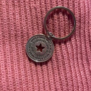 Silver Star “Make a Wish” Keychain